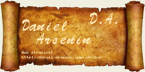 Daniel Arsenin vizit kartica